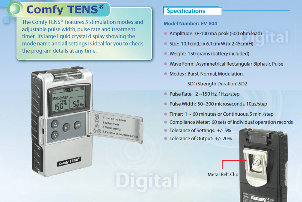 EV804 Comfy Tens Unit