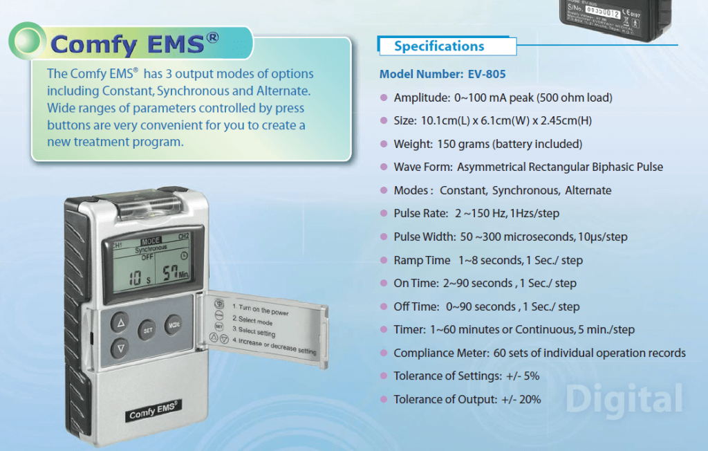 EV805 EMS Electro Muscle Stimulation
